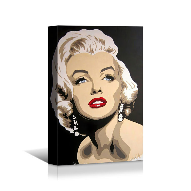Winston Porter Marilyn Monroe Wrapped Canvas Print Wayfair